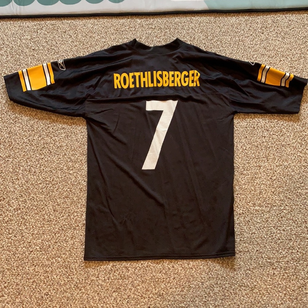 New Reebok Roethlisberger Steelers Jersey Size Large